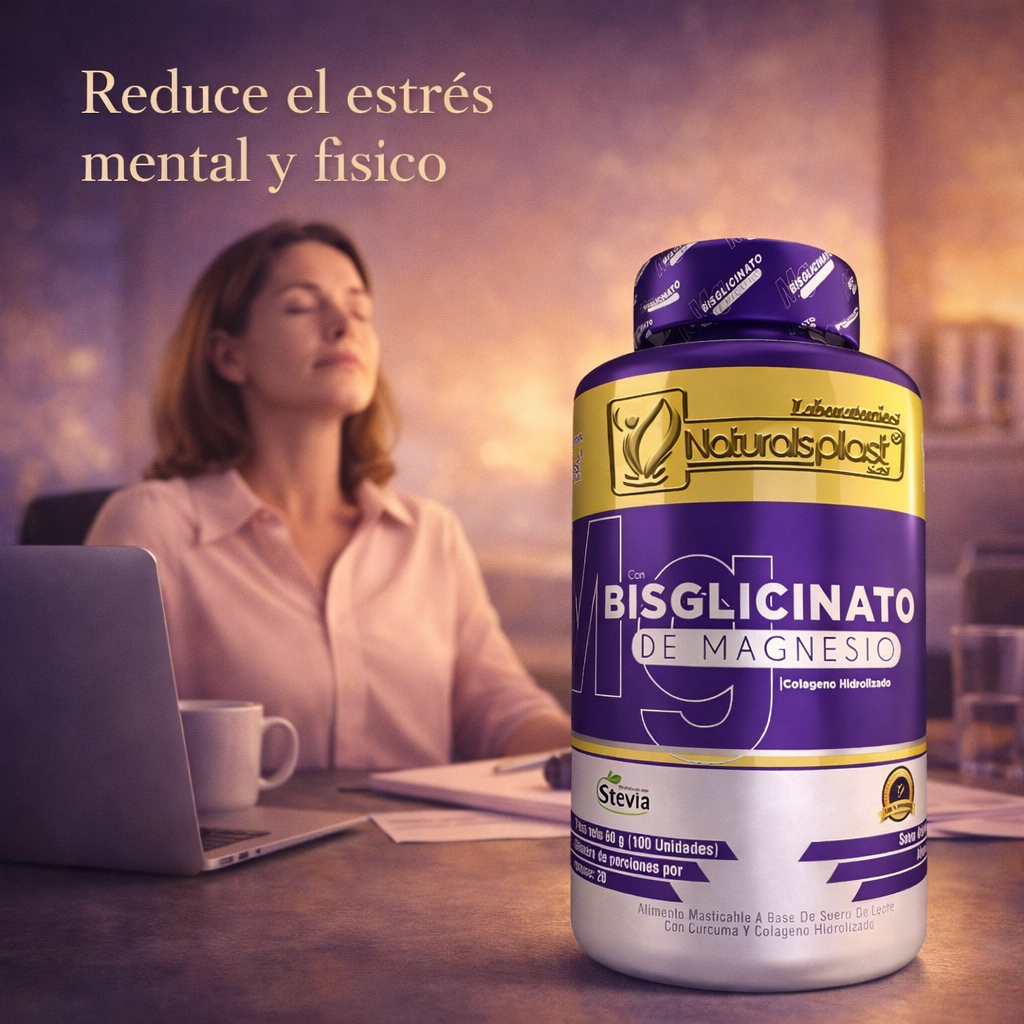 Bisglicinato De Magnesio x 100 Capsulas - MagneCalm