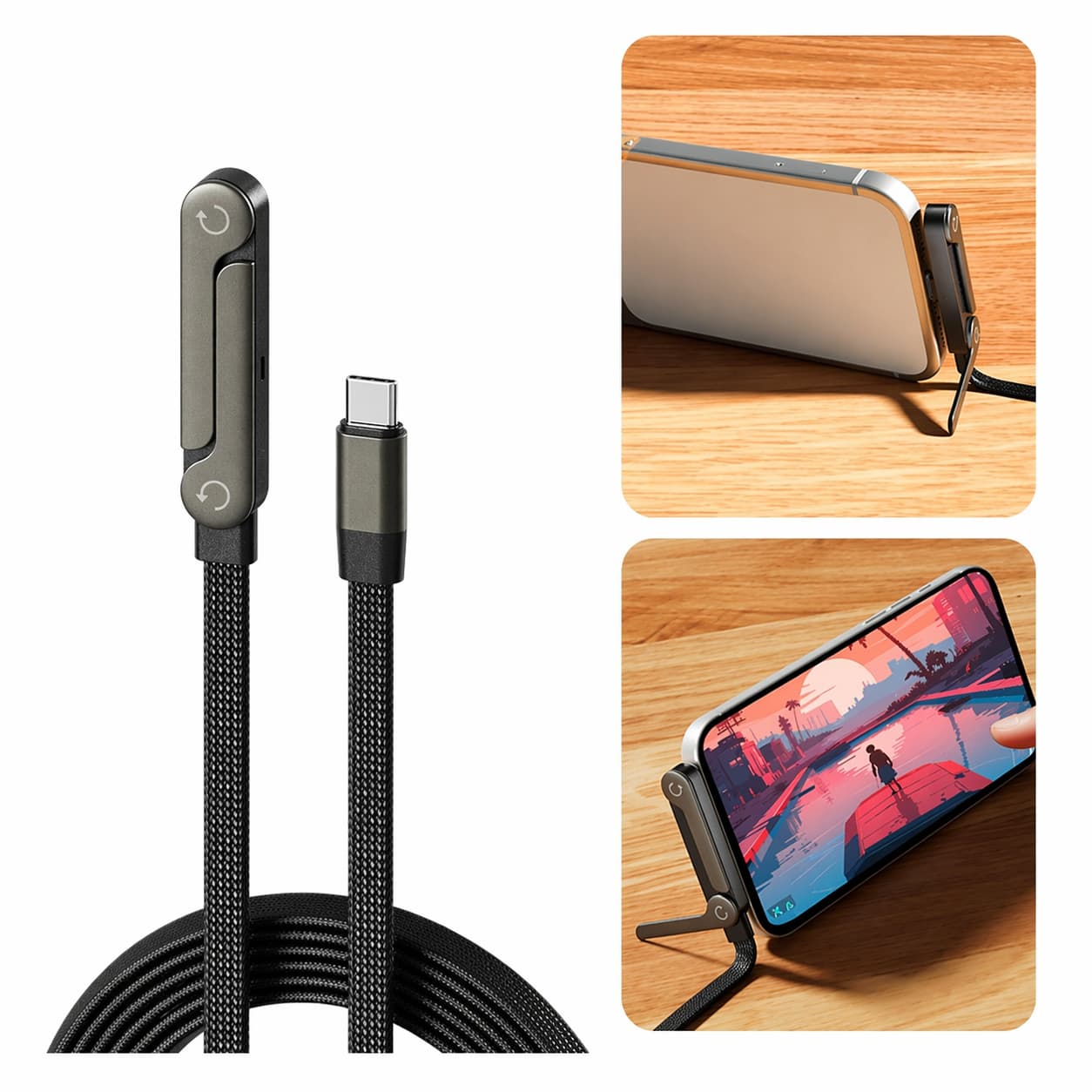 SIGUE 90° CABLE DE CARGA + SOPORTE
