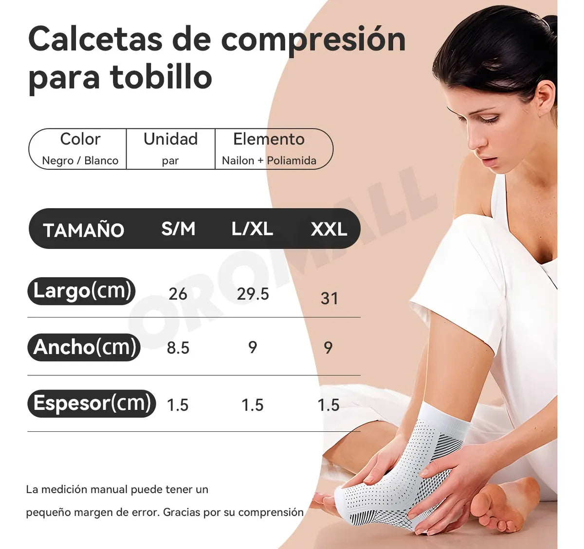 Medias De Compresión 7 Puntos Drops